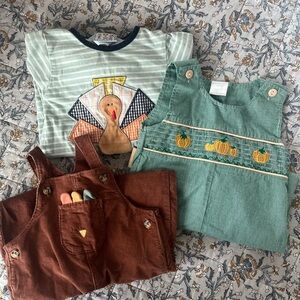 Lot of three baby fall outfits